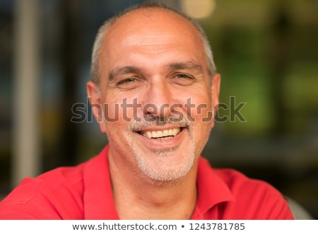 Stock foto: Sad Bald Man With Smiley