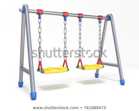 Foto stock: Swing Set At The Playground