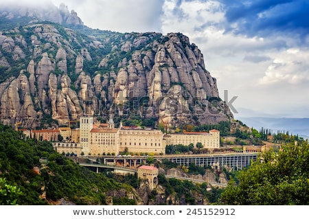 Сток-фото: Mountains Of Montserrat Near Barcelona