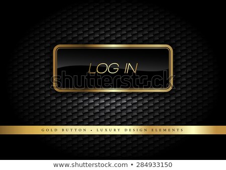 Log In Gold Vector Icon Button Сток-фото © vlastas