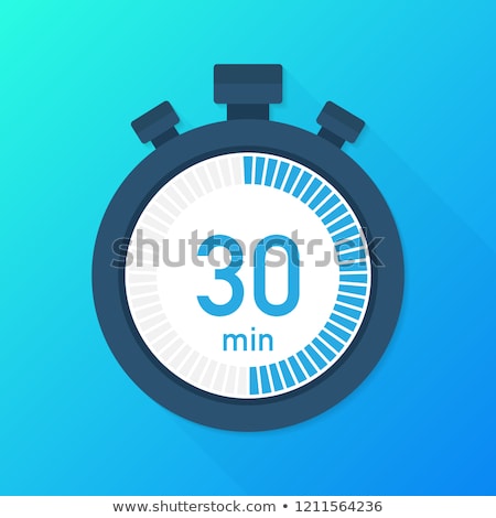 [[stock_photo]]: Stop Watch Blue Vector Icon Button