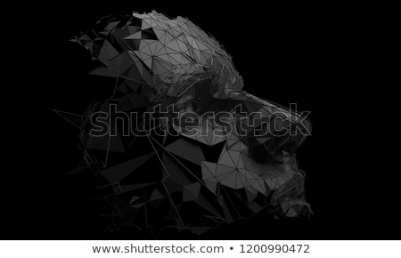 Foto stock: Futuristic Cyborg Face