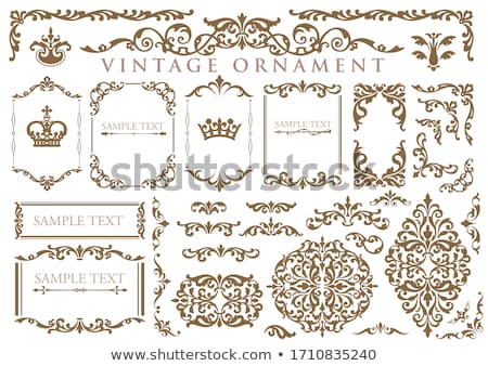 ストックフォト: Decorative Borders In Vintage Style - Vector Set