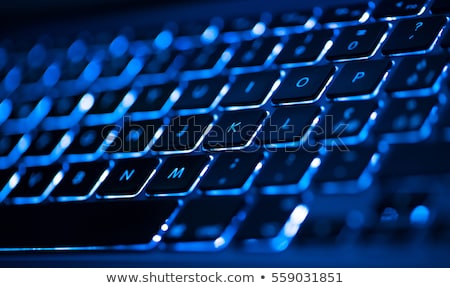 ストックフォト: Keyboard With Blue Key - Sign Up
