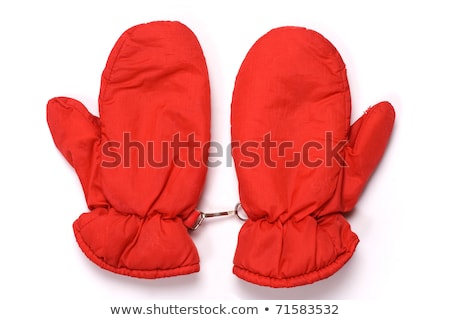 Stockfoto: Childrens Autumn Winter Mittens