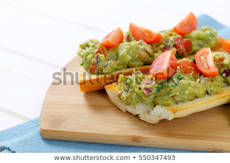 Foto stock: Fresh Baguettes With Guacamole