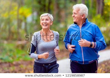 ストックフォト: People Exercise In The Park