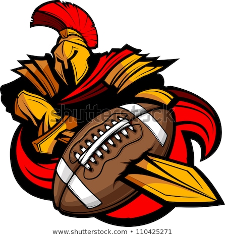 Zdjęcia stock: Spartan Trojan American Football Sports Mascot