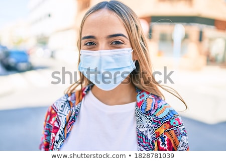 ストックフォト: A Portrait Of A Beautiful Young Caucasian Woman Outdoor