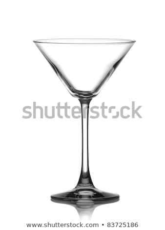 Stock photo: Empty Glass Of Martini