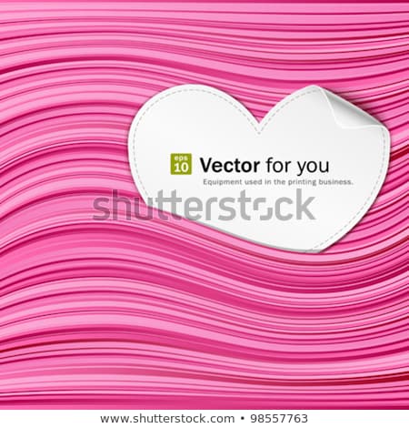 Stock fotó: Lights Background With Heart And Bow