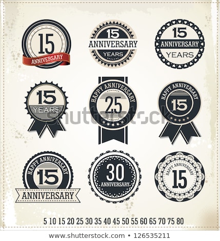 Сток-фото: Anniversary Seals Labels