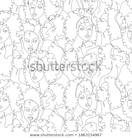 Stok fotoğraf: Pretty Young Girl With Skin Puzzle Illustration