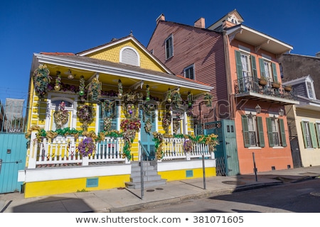 Zdjęcia stock: Old New Orleans Houses In French Quarter