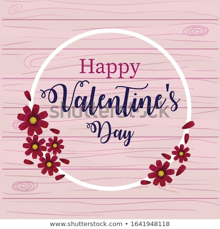 Сток-фото: Happy Valentines Day Card Love Graphics Banner And Background With Hearts And Text - Be My Sweet Va