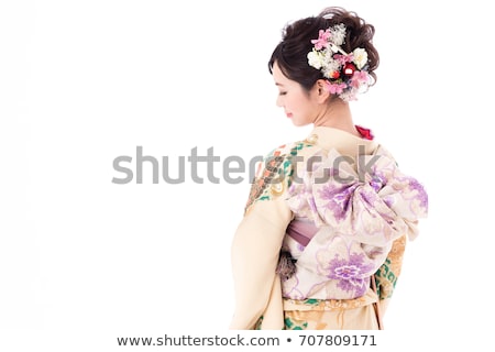 Stock fotó: Image Of Attractive Asian Geisha Woman In Traditional Japanese K