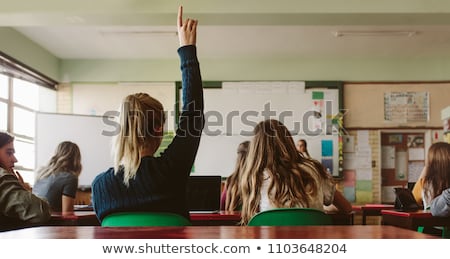 Zdjęcia stock: Male Student Asking A Question