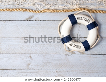 Stock photo: Welcome Aboard Life Preserver