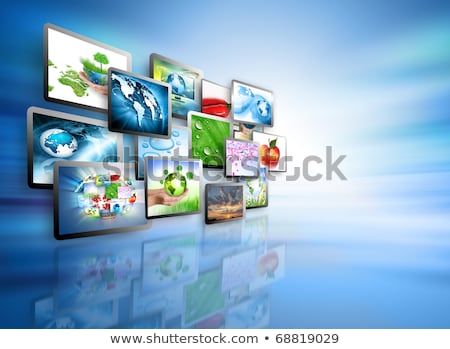 Foto stock: Television Production Concept Tv Movie Panels