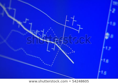 Foto stock: Lcd Screen With Chart
