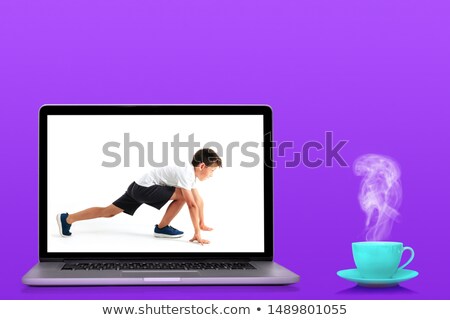 Foto stock: Blank Colorful Computer Windows