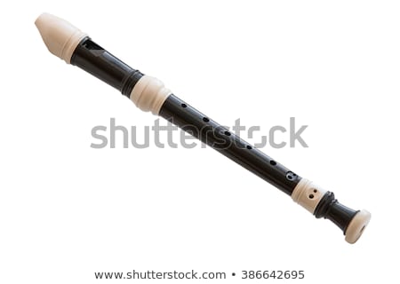 Stock photo: Block Flute Isolated On White Background