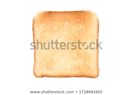 ストックフォト: Pile Of Slices Of Toast White Bread With A Crispy Crust On A White Background Decorative Ending Bo