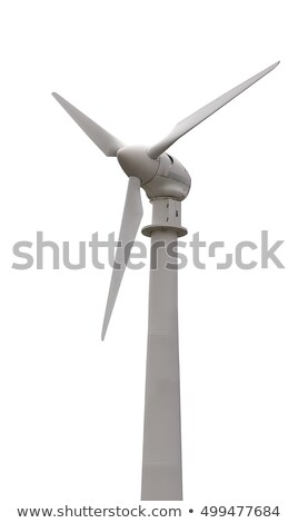 Stok fotoğraf: Metal Wind Turbine Isolated