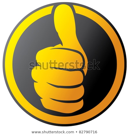 Foto stock: Thumbs Up Bright Color