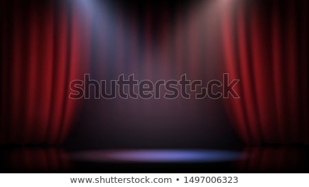Stockfoto: Red Curtain Stage Lights