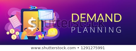 Foto stock: Demand Planning Concept Banner Header