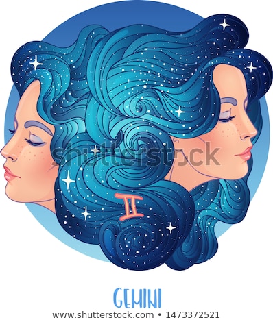 Stock photo: Zodiac Gemini Astrological Sign Twins Two Women