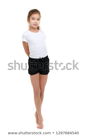 Foto stock: Pretty Girl With Blank Tshirt
