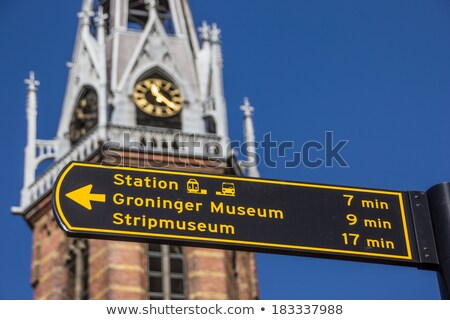 Stockfoto: Dutch Sign For Museum