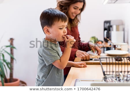 Zdjęcia stock: Child Making Cookies