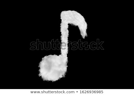 Foto stock: Cloudy Note