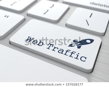 Zdjęcia stock: Keyboard With Web Traffic Button
