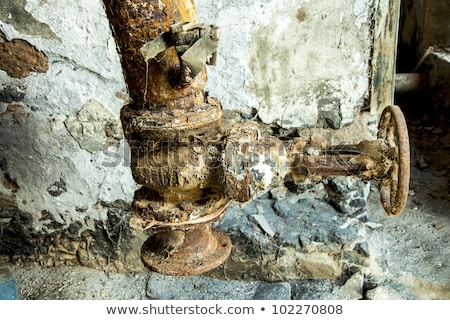 [[stock_photo]]: Detail Of Old Salt Pump And Refinery Station