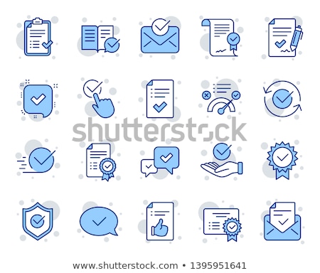 Foto stock: Certified Blue Vector Icon Button