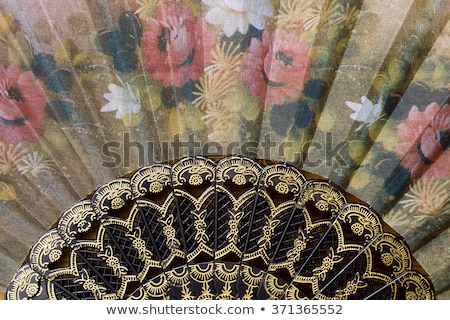 Foto stock: Spanish Fan With Authentic Pattern