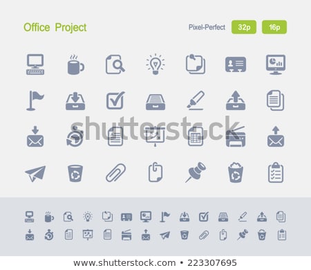 Stock photo: Desktop Computers - Granite Icons