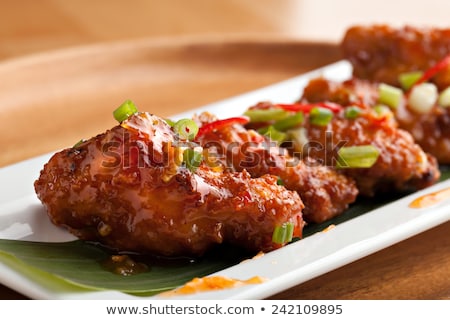 Stockfoto: Spicy Thai Chicken Wings