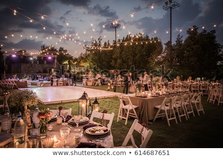 Stock fotó: Beautiful Setting For Outdoors Wedding Ceremony