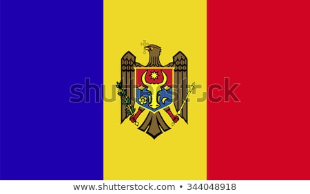 ストックフォト: Moldova Flag Vector Illustration