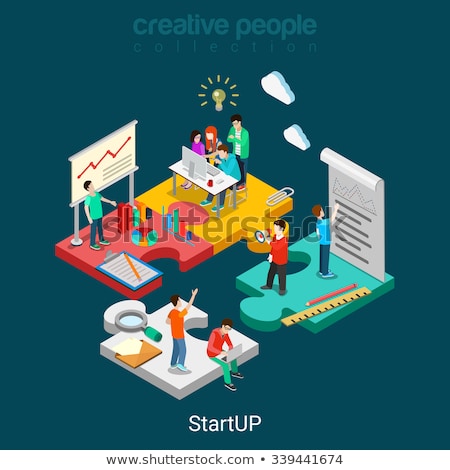 ストックフォト: Isometric Start Up People Business Icons