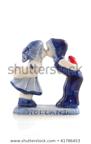 Stock fotó: Two Dutch Souvenir Statues