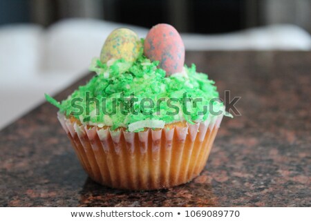 Stock photo: Chocolate Malt Cupcake