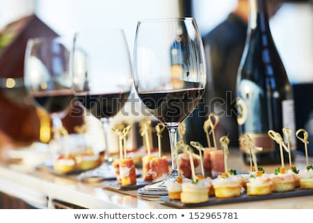 Stok fotoğraf: Wedding Party At Dinner Or Lunch
