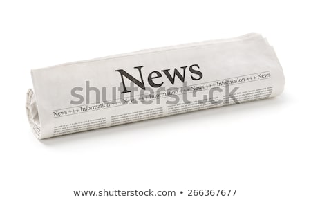 Stock fotó: Word News On Newspaper