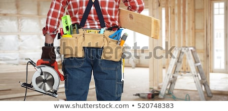 Handyman La locul de muncă Imagine de stoc © kurhan